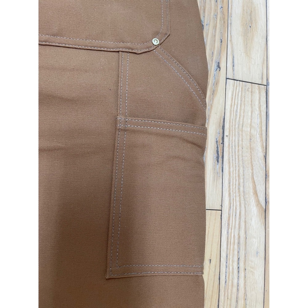 Carhartt Double Front Dungaree 38x36 B01 Loose Fit Firm Duck Utility Work Pants - Picture 6 of 11